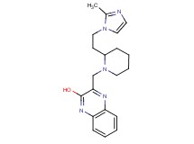 3-({2-[2-(2-methyl-1H-imidazol-1-yl)ethyl]-1-piperidinyl}methyl)-2-quinoxalinol