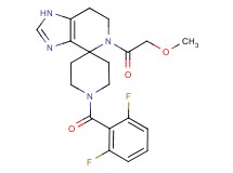 1'-(2,6-difluorobenzoyl)-5-(methoxyacetyl)-1,5,6,7-tetrahydrospiro[imidazo[4,5-c]pyridine-4,4'-piperidine]