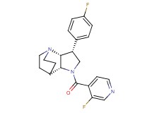 (3R*,3aR*,7aR*)-1-(3-fluoroisonicotinoyl)-3-(4-fluorophenyl)octahydro-4,7-ethanopyrrolo[3,2-b]pyridine