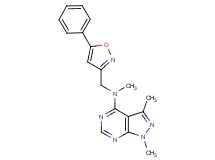 N,1,3-trimethyl-N-[(5-phenyl-3-isoxazolyl)methyl]-1H-pyrazolo[3,4-d]pyrimidin-4-amine