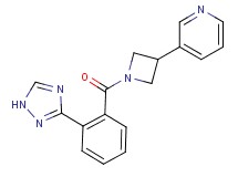 3-{1-[2-(1H-1,2,4-triazol-3-yl)benzoyl]-3-azetidinyl}pyridine