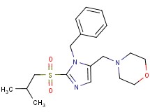 4-{[1-benzyl-2-(isobutylsulfonyl)-1H-imidazol-5-yl]methyl}morpholine