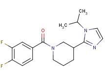 1-(3,4-difluorobenzoyl)-3-(1-isopropyl-1H-imidazol-2-yl)piperidine