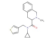 N-cyclopropyl-2-methyl-N-(3-thienylmethyl)-1,2,3,4-tetrahydro-3-isoquinolinecarboxamide