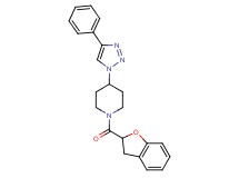 1-(2,3-dihydro-1-benzofuran-2-ylcarbonyl)-4-(4-phenyl-1H-1,2,3-triazol-1-yl)piperidine