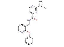 2-isopropyl-N-[(2-phenoxypyridin-3-yl)methyl]pyrimidine-4-carboxamide