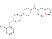 N-ethyl-1'-(2-methylbenzyl)-N-(tetrahydro-2-furanylmethyl)-1,4'-bipiperidine-4-carboxamide