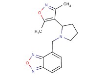 4-{[2-(3,5-dimethylisoxazol-4-yl)pyrrolidin-1-yl]methyl}-2,1,3-benzoxadiazole