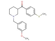 [1-(3-methoxybenzyl)-3-piperidinyl][4-(methylthio)phenyl]methanone