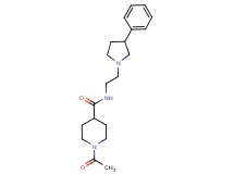 1-acetyl-N-[2-(3-phenylpyrrolidin-1-yl)ethyl]piperidine-4-carboxamide