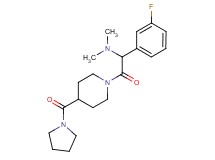 1-(3-fluorophenyl)-N,N-dimethyl-2-oxo-2-[4-(1-pyrrolidinylcarbonyl)-1-piperidinyl]ethanamine