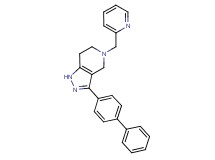 3-biphenyl-4-yl-5-(pyridin-2-ylmethyl)-4,5,6,7-tetrahydro-1H-pyrazolo[4,3-c]pyridine