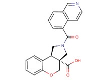 (3aR*,9bR*)-2-(isoquinolin-5-ylcarbonyl)-1,2,3,9b-tetrahydrochromeno[3,4-c]pyrrole-3a(4H)-carboxylic acid