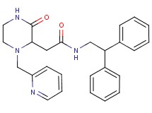 N-(2,2-diphenylethyl)-2-[3-oxo-1-(2-pyridinylmethyl)-2-piperazinyl]acetamide