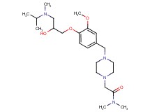 2-[4-(4-{2-hydroxy-3-[isopropyl(methyl)amino]propoxy}-3-methoxybenzyl)-1-piperazinyl]-N,N-dimethylacetamide