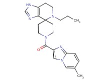 1'-[(6-methylimidazo[1,2-a]pyridin-2-yl)carbonyl]-5-propyl-1,5,6,7-tetrahydrospiro[imidazo[4,5-c]pyridine-4,4'-piperidine]