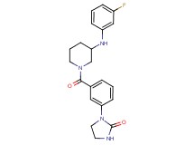 1-[3-({3-[(3-fluorophenyl)amino]-1-piperidinyl}carbonyl)phenyl]-2-imidazolidinone