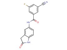 3-cyano-5-fluoro-N-(2-oxo-2,3-dihydro-1H-indol-5-yl)benzamide