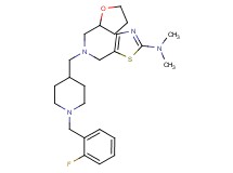 5-{[{[1-(2-fluorobenzyl)-4-piperidinyl]methyl}(tetrahydro-2-furanylmethyl)amino]methyl}-N,N-dimethyl-1,3-thiazol-2-amine