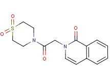 2-[2-(1,1-dioxidothiomorpholin-4-yl)-2-oxoethyl]isoquinolin-1(2H)-one