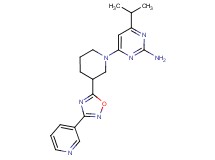 4-isopropyl-6-[3-(3-pyridin-3-yl-1,2,4-oxadiazol-5-yl)piperidin-1-yl]pyrimidin-2-amine