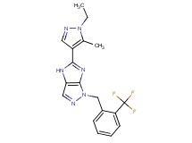 5-(1-ethyl-5-methyl-1H-pyrazol-4-yl)-1-[2-(trifluoromethyl)benzyl]-1,4-dihydroimidazo[4,5-c]pyrazole