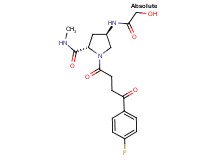 (4R)-1-[4-(4-fluorophenyl)-4-oxobutanoyl]-4-(glycoloylamino)-N-methyl-L-prolinamide
