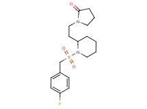 1-(2-{1-[(4-fluorobenzyl)sulfonyl]-2-piperidinyl}ethyl)-2-pyrrolidinone