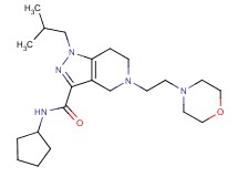 N-cyclopentyl-1-isobutyl-5-[2-(4-morpholinyl)ethyl]-4,5,6,7-tetrahydro-1H-pyrazolo[4,3-c]pyridine-3-carboxamide