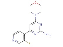 4-(3-fluoropyridin-4-yl)-6-morpholin-4-ylpyrimidin-2-amine