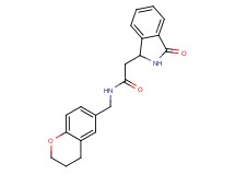 N-(3,4-dihydro-2H-chromen-6-ylmethyl)-2-(3-oxo-2,3-dihydro-1H-isoindol-1-yl)acetamide