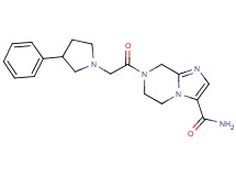 7-[(3-phenylpyrrolidin-1-yl)acetyl]-5,6,7,8-tetrahydroimidazo[1,2-a]pyrazine-3-carboxamide