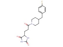 5-{3-[4-(4-fluorobenzyl)-1-piperidinyl]-3-oxopropyl}-2,4-imidazolidinedione