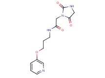 2-(2,5-dioxo-1-imidazolidinyl)-N-[3-(3-pyridinyloxy)propyl]acetamide