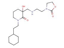 1-(2-cyclohexylethyl)-3-hydroxy-3-({[2-(2-oxo-1,3-oxazolidin-3-yl)ethyl]amino}methyl)piperidin-2-one