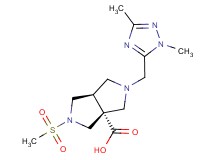 (3aR*,6aR*)-2-[(1,3-dimethyl-1H-1,2,4-triazol-5-yl)methyl]-5-(methylsulfonyl)hexahydropyrrolo[3,4-c]pyrrole-3a(1H)-carboxylic acid