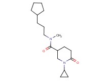 N-(3-cyclopentylpropyl)-1-cyclopropyl-N-methyl-6-oxo-3-piperidinecarboxamide