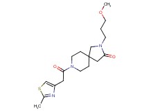 2-(3-methoxypropyl)-8-[(2-methyl-1,3-thiazol-4-yl)acetyl]-2,8-diazaspiro[4.5]decan-3-one