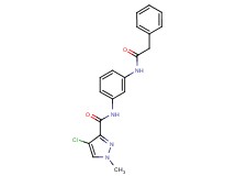 4-chloro-1-methyl-N-{3-[(phenylacetyl)amino]phenyl}-1H-pyrazole-3-carboxamide