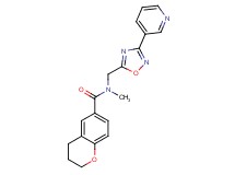 N-methyl-N-{[3-(3-pyridinyl)-1,2,4-oxadiazol-5-yl]methyl}-6-chromanecarboxamide