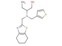 2-[(4,5,6,7-tetrahydro-1,3-benzothiazol-2-ylmethyl)(3-thienylmethyl)amino]butan-1-ol