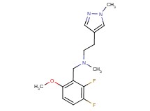 (2,3-difluoro-6-methoxybenzyl)methyl[2-(1-methyl-1H-pyrazol-4-yl)ethyl]amine