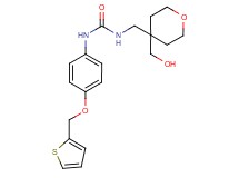 N-{[4-(hydroxymethyl)tetrahydro-2H-pyran-4-yl]methyl}-N'-[4-(2-thienylmethoxy)phenyl]urea