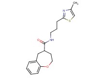 N-[3-(4-methyl-1,3-thiazol-2-yl)propyl]-2,3,4,5-tetrahydro-1-benzoxepine-4-carboxamide