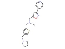 N-methyl-1-(3-pyridin-4-ylisoxazol-5-yl)-N-{[4-(pyrrolidin-1-ylmethyl)-2-thienyl]methyl}methanamine diformate
