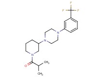 1-(1-isobutyryl-3-piperidinyl)-4-[3-(trifluoromethyl)phenyl]piperazine
