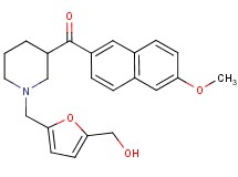 (1-{[5-(hydroxymethyl)-2-furyl]methyl}-3-piperidinyl)(6-methoxy-2-naphthyl)methanone