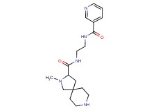 2-methyl-N-{2-[(3-pyridinylcarbonyl)amino]ethyl}-2,8-diazaspiro[4.5]decane-3-carboxamide dihydrochloride