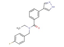 N-ethyl-N-(4-fluorobenzyl)-3-(1H-pyrazol-4-yl)benzamide