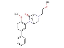 (1S*,4S*)-2-(4-methoxy-3-biphenylyl)-5-(2-methoxyethyl)-2,5-diazabicyclo[2.2.1]heptan-3-one